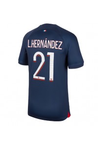 Fotbalové Dres Paris Saint-Germain Lucas Hernandez #21 Domácí Oblečení 2023-24 Krátký Rukáv